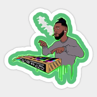 Jonnie Storm illustration - BROS on Audio Sticker